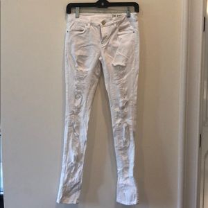 Blank NYC White Ripped Jeans